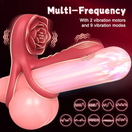 Powerful Penis Ring Vibrator Remote Control Cock Ring Delayed Ejaculation G-spot Clitoral Stimulator Adults Sex Toys for Men