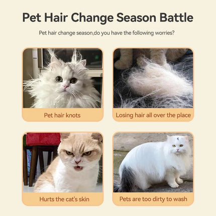ROJECO Cat Steam Brush Pet Hair Comb Electric Sprayer Cat Hair Brushes for Massage Wireless Cat Dog Hair Brush Grooming Supplies