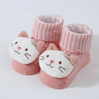 Pink stripe cat / M(10X6CM)