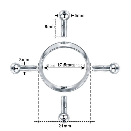 Nipple Clamp Ring Erotic Accessorie Nipple Clamps Sex Toys For Women Stainless Steel Breast Stimulator Shield Body Piercing Shop