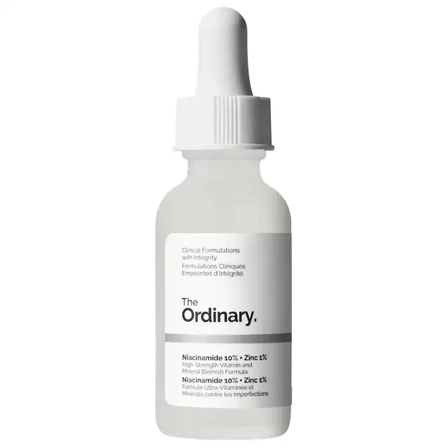 The Ordinary Niacinamide 10% + Zinc 1% Serum 30ml Essence Suitable for Acne-prone Skin Can Smooth Brighten Support The Skin