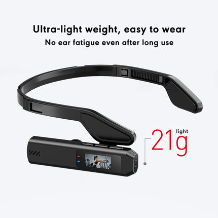 Portable Mini HD 2.7K/60FPS /60FPS Wearable Camera 110°Wide Angle Lens WiFi App Video Camcorder Head Mounted Sports Camera