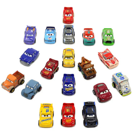 Pixar Cars Series Mini Car Set Lightning McQueen Black Storm Jackson Police Car Cruz Boy Toy Alloy Cars Gift FLG70