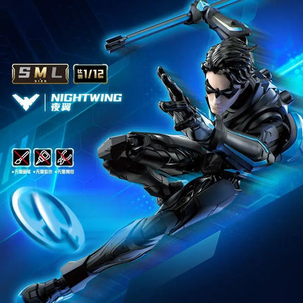 New Blokees DC Heros Series Champion Class Nightwing Robin Action Figures Movable Model Assembled Figures Superman Batman figure
