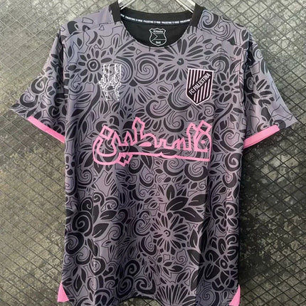 3D printed Chilean Palestino jersey 2425, a rare pink football team shirt for men and women, quick-drying and breathable T-shirt