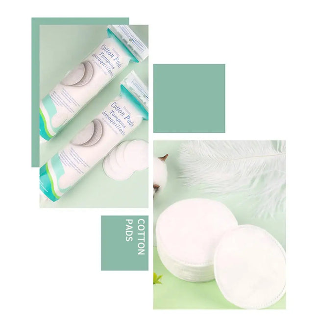 100pcs Cotton Pads Round Make-Up Cotton Soft Make Up Nail Polish Remover Makeup Remover Pads Disposable Clean Cotton for Face