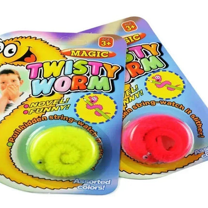 [VIP] Funny 100pcs/lot Magician show props Magic show caterpillar Kids Tricks Toy Pull hidden string-watch it slither