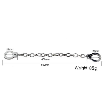 Unisex Adjustable Toe Lock Metal Chain Thumb Handcuffs BDSM Hand Foot Restraint Cuffs Erotic Sex Toys for Women Men