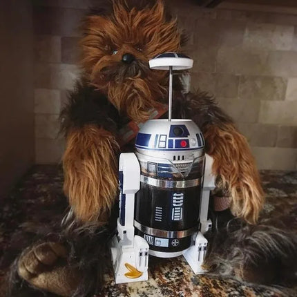 Star Wars R2-d2 960ml Moka Hand Coffee Maker Cartoon Robot Office Home Manual Thermal Stainless Steel Pressing Mini Coffee Pot
