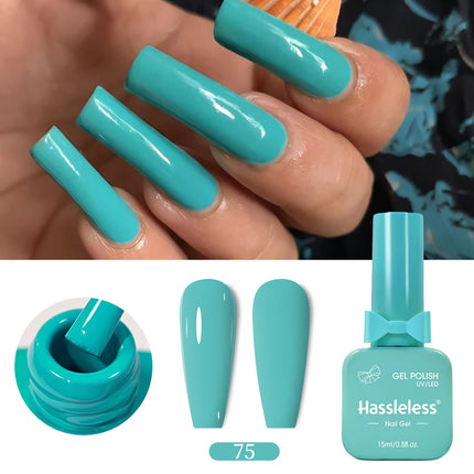Single-use gel nail polish, 15ml each, requires LED lighting, solid color, a must-have for manicures | Vibrant nail colors | Nai