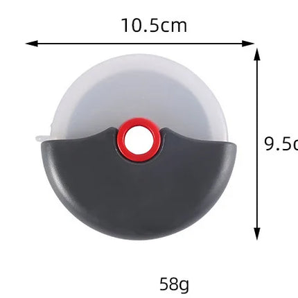 Stainless Steel Round Wheel Cutting Knife for Pizza with Lid Roller Dough Slicer Cutter Pastry Kitchen Baking Accessories Tools