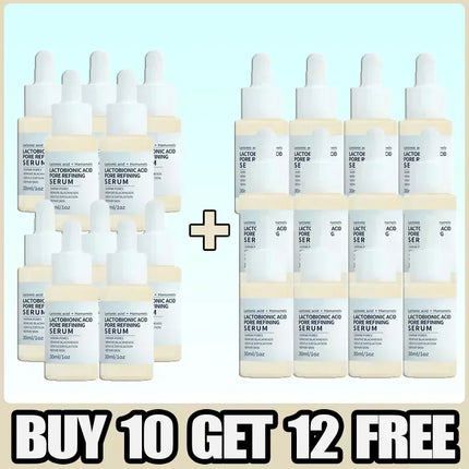 Lactobionic Acid Pore Shrink Serum Hyaluronic Face Moisturizing Nourish Smooth Pores Repair Essence Firm Korean Cosmetics