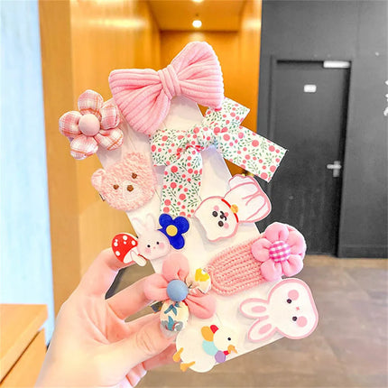 10pcs Cute Children's Hair Clip Baby Hair Jewelry Girl