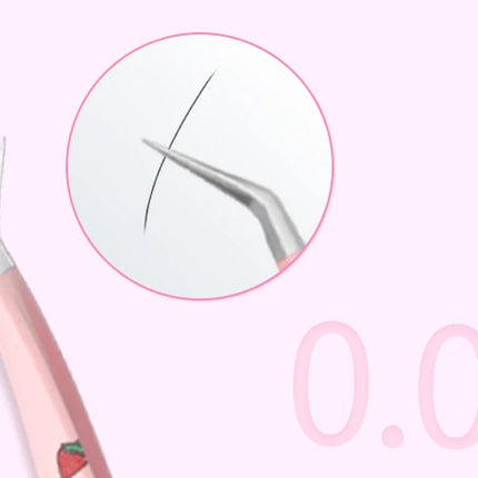 6 Types False Eyelash Tweezers Stainless Steel Anti-static Pincet Curved Strip 3D Lashes Extension Tweezer Makeup Tools