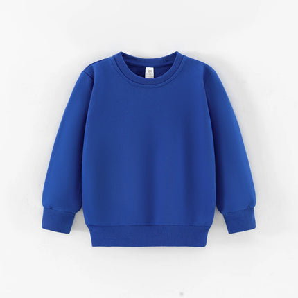 Autumn Spring Sweatshirt Kids Solid Color Hoodies Children Long Sleeve Sweatshirt Baby Boys Clothes Girls Tops
