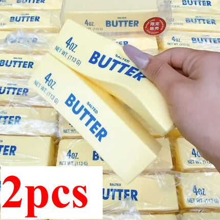 Soft Slow Rebound Butter Stick Squeezing Toy Realistic Butter Sticks Decompression Fidget Toys
