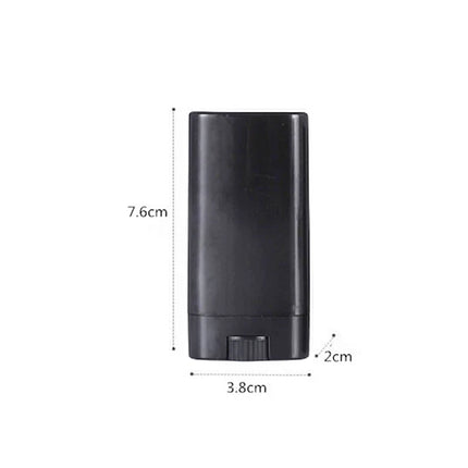 20/30/50Pcs 5ml 15ml Empty Lip Balm Tubes Plastic Black Perfume Deodorant Containers Cosmetic Lipstick Tubes Refillable Bottles