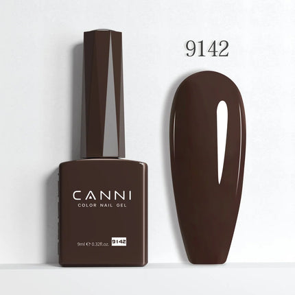 9ml CANNI Gel Nail Polish HEMA FREE TPO FREE Round Brush Gorgeous Color Soak Off UV LED Semi Permanent Gel Varnish Winter Nails
