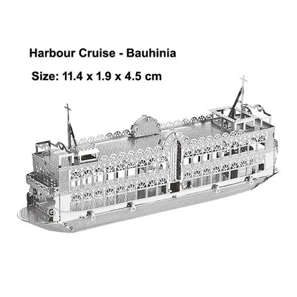 Mini 3D Metal Puzzle for Kids 14+ Manual DIY The Star Ferry Burke Class Destroyer The Bauhinia Assemble Model Education Toys
