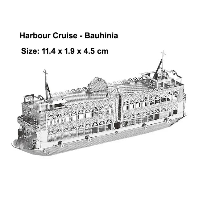 Mini 3D Metal Puzzle for Kids 14+ Manual DIY The Star Ferry Burke Class Destroyer The Bauhinia Assemble Model Education Toys