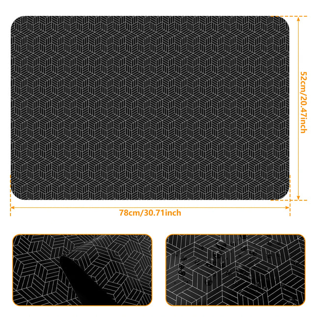Induction Cooktop Mat Silicone Anti-Scratch Induction Cooktop Resistant Non-Slip Kitchen Counter Protect Mat Protector Mat Heat