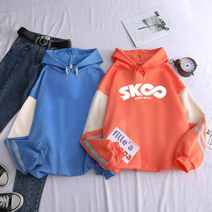 Japan Anime Sk8 The Infinity Patchwork Hoodies Cartoon Skateboard Boys Funny Graphic Streetwear Women Korean Oversize Sweatshirt