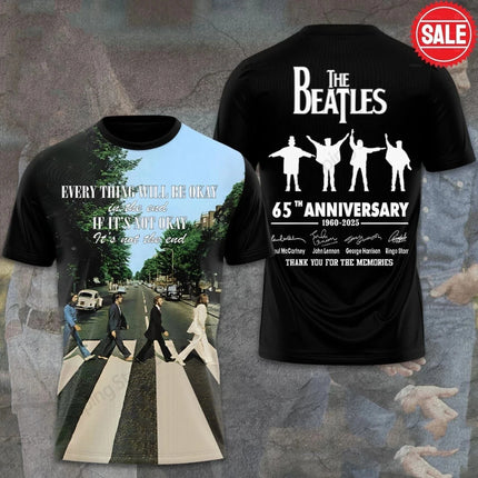 Mens T-shirt New 2026 The Beatles Tour 3D Print Tshirt Men Women Fashion Fans Hip Hop Short Sleeve Tops Tees Men Clothing Kids
