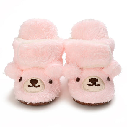 0-18M  Boots For Newborn Baby Girl Snow Boots Winter Thermal Shoes Plush Ankle Boots Winter Baby Boys And Girls Thermal Shoes