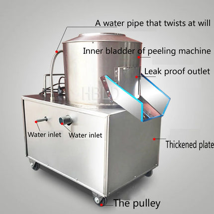 Electric Potato Peeler Industrial Machine Hot Selling Taro Slicer Commercial Kitchen Equipment for Potato Cutting
