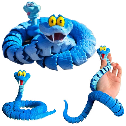 New Gary Snake: Disney Zootopia 2 Articulated Simulation Toy Snake, 3d Printed Snake Gary Model Stress Relief Toys Child Gift