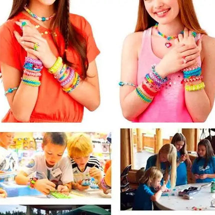 600 Diy Toys Rubber Bands Bracelet for Kids or Hair Craft Loom Bands Refill Rubber Band Make Woven Bracelet DIY Christmas Gift