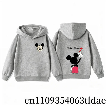Cute Mickey and Minnie Hoodies for Kids, Boys and Girls, Autumn and Winter Warm Children's Hooded Sweatshirt