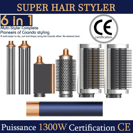 SenCiciMen X9 Multi Hair Styler Curling Iron Hair Hot Air Brush Curling Barrel Hair Dryer Salon Professional Curly Hair Styler