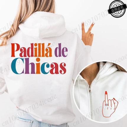 New Fashion Zipper Hoodies Women Future Bride & Tribu De La Novia Fashion Sweatshirt Spanish Girl Bachelorette Party Sportwear