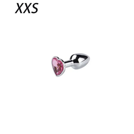 Anal Plug Heart 5 Sizes Stainless Steel Crystal Anal Plug Removable Butt Plug Stimulator Anal Sex Toys Prostate Massager Dildos
