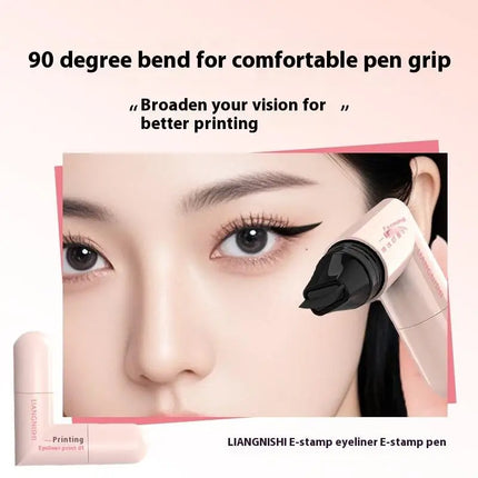 Double Head Rotatable Eyeliner Stamp Integrated Eyeliner Stamp Precise Outline Signet Long-Lasting Eyeliner Liquid Pen Cosmetics