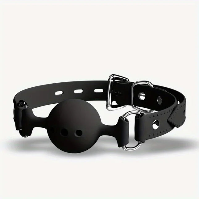 00% Medical Silicone Ball Gag Breathable,BDSM Mouth Gags Bondage Restraints,Sex Toys for Couples,Slave Adult Games,Role Play