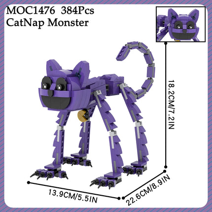 2026 new Nightmare Compatible Building Block MOC Horror Game Figure Catnap Bricks Animal Monster