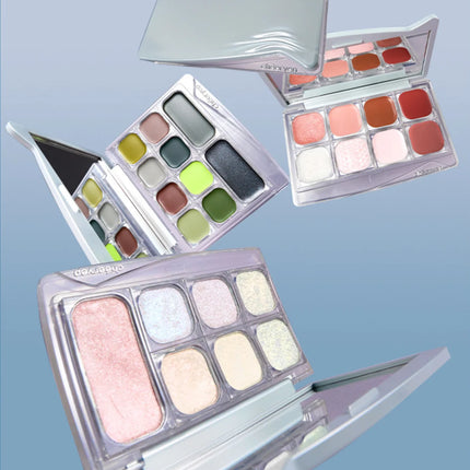 Qianyan Cheeryep Luminous Single Monochrome Cream Eyeshadow Play Makeup Highlight Highgloss portable Self Assembled Palette