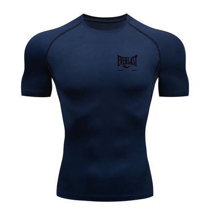 New Men's Running Compression T-Shirt Short Sleeve Gym Workout Shirts Fitness Shirts Men's Jogging Sportswear Sweatshirts