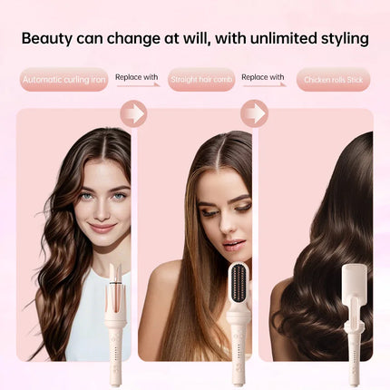 Automatic Curling Iron Negative Ion Hair Care Fast Heating Smart Temperature Control Anti Tangle Hair Styling Wand Salon Tool
