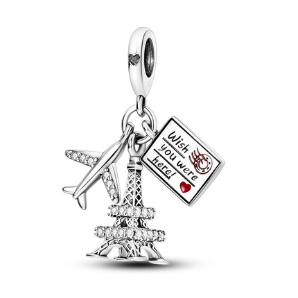 Charms Beads 925 Silver For Women Tulip Starlight Travel Coffee Fit Original Pan Bracelet Pendant DIY Fashion Jewelry Gift