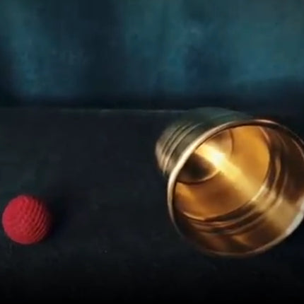 Super Chop Cup (Brass/Aged) By Oliver Magic Tricks Ball Professional Magician Appearing/Vanising Mentalism Props