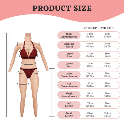 CYOMI Fake Boob Silicone Bodysuit Breast Forms Fake Vagina For Transgender Sissy Drag Queen Male Crossdresser Cosplay C/D/E Cup
