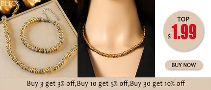 EILIECK 316L Stainless Steel Silver Color Cuban Chain Statement Necklace Bracelet Set Charm Fashion Women Waterproof Jewelry Set
