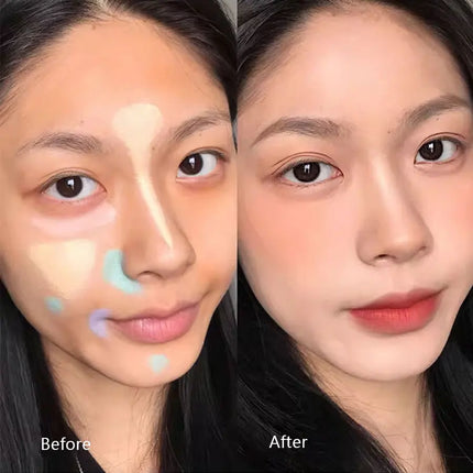 9-Color Flawless Concealer Palette - Waterproof, Sweatproof, Full Coverage - Corrects Spots, Acne, Dark Circles, Tear Grooves -