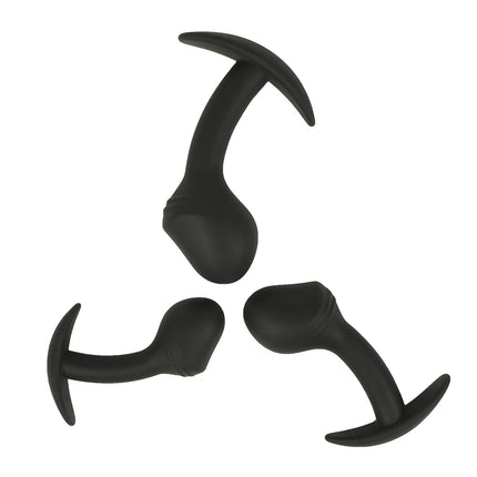 100% Safe Silicone Anal Plug Butt Plug Unisex Sexy Buttplug 3 Different Size Prostate Massager Adult Sex Toys for Men/Women