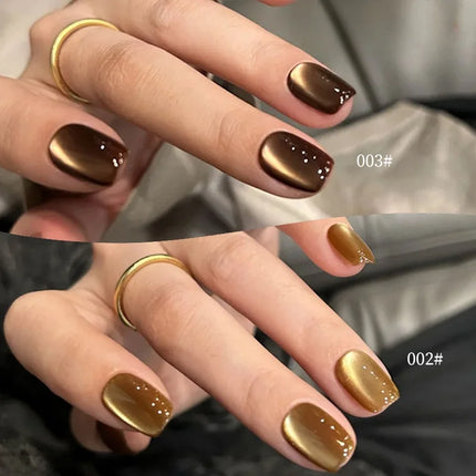 XEIJAYI 10ML Black Brown Cat Eye Gel Nail Polish UV Permanent Seedling Varnish Manicure Decor 2025 New Style