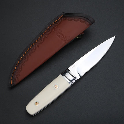 Outdoor knife M390 powder steel high hardness sharp small straight knife for easy survival and carrying