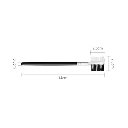Dual-Headed Eyebrow Comb Makeup Brush Beauty Tool Professional Lash & Brow Comb, Dual-Sided Brush Creates Groomed Lashes & Brows